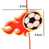 Embroidery Patch Rakhi - Football Fan Bhai
