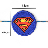 Embroidery Patch Rakhi - Superman Bhai