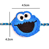 Embroidery Patch Rakhi – Cookie Monster Bhai