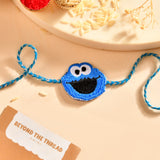 Embroidery Patch Rakhi – Cookie Monster Bhai