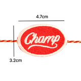 Embroidery Patch Rakhi - Champion Bhai