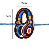 Embroidery Patch Rakhi - Music Lover Bhai