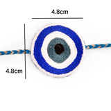 Embroidery Patch Rakhi - Evil Eye Bhai