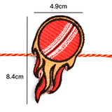 Embroidery Patch Rakhi - Cricket Lover Bhai