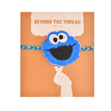 Embroidery Patch Rakhi – Cookie Monster Bhai