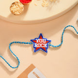 Embroidery Patch Rakhi - You Rock Bhai