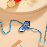 Embroidery Patch Rakhi - Sneaker lover bhai