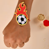 Embroidery Patch Rakhi - Football Fan Bhai