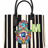 Beaded Monogram Letter M Charm