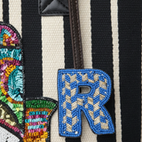 Beaded Monogram Letter R Charm