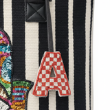 Beaded Monogram Letter A Charm